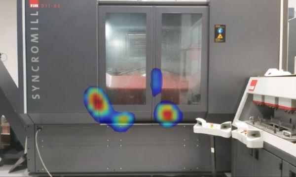 Acoustic image of a Fill CNC machine