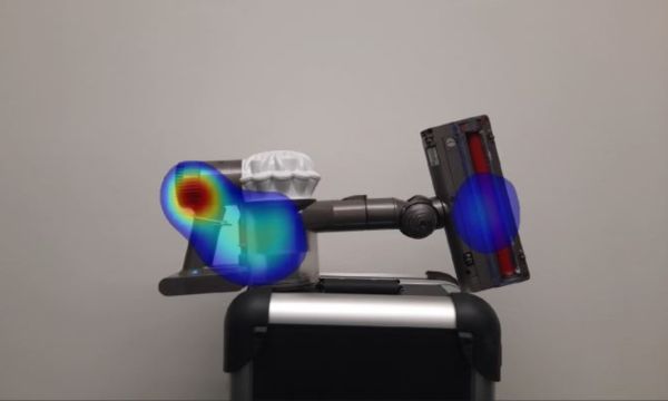 Acoustic image of a dyson vacuum cleaner